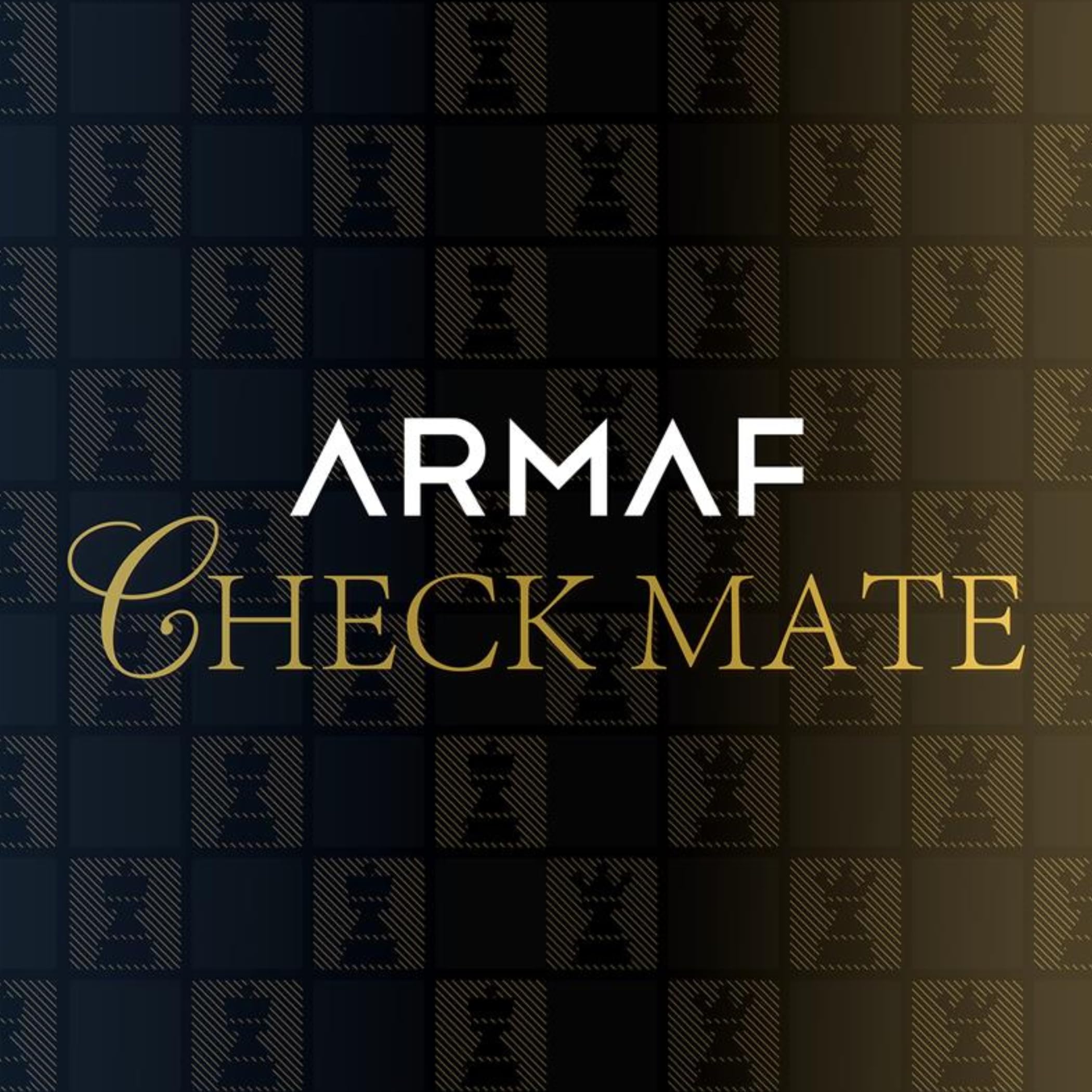 Armaf Checkmate King size comparison with hand to show 3.4 oz scale and portability
