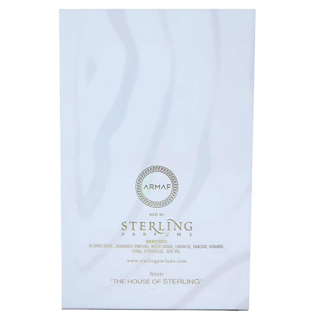 Armaf perfume on vanity styled in outfit setting suggesting everyday elegance