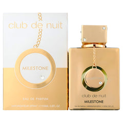 Armaf Milestone bottle with box displayed conveying premium unboxing benefit