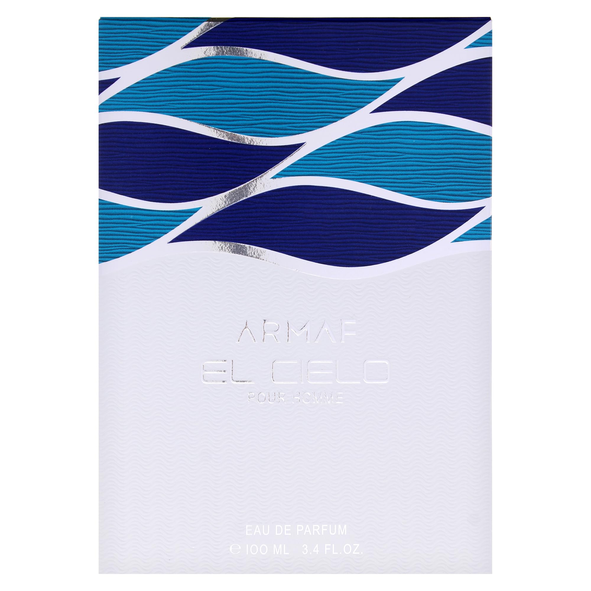 Armaf El Cielo bottle next to ruler showing scale and 3.4 oz size