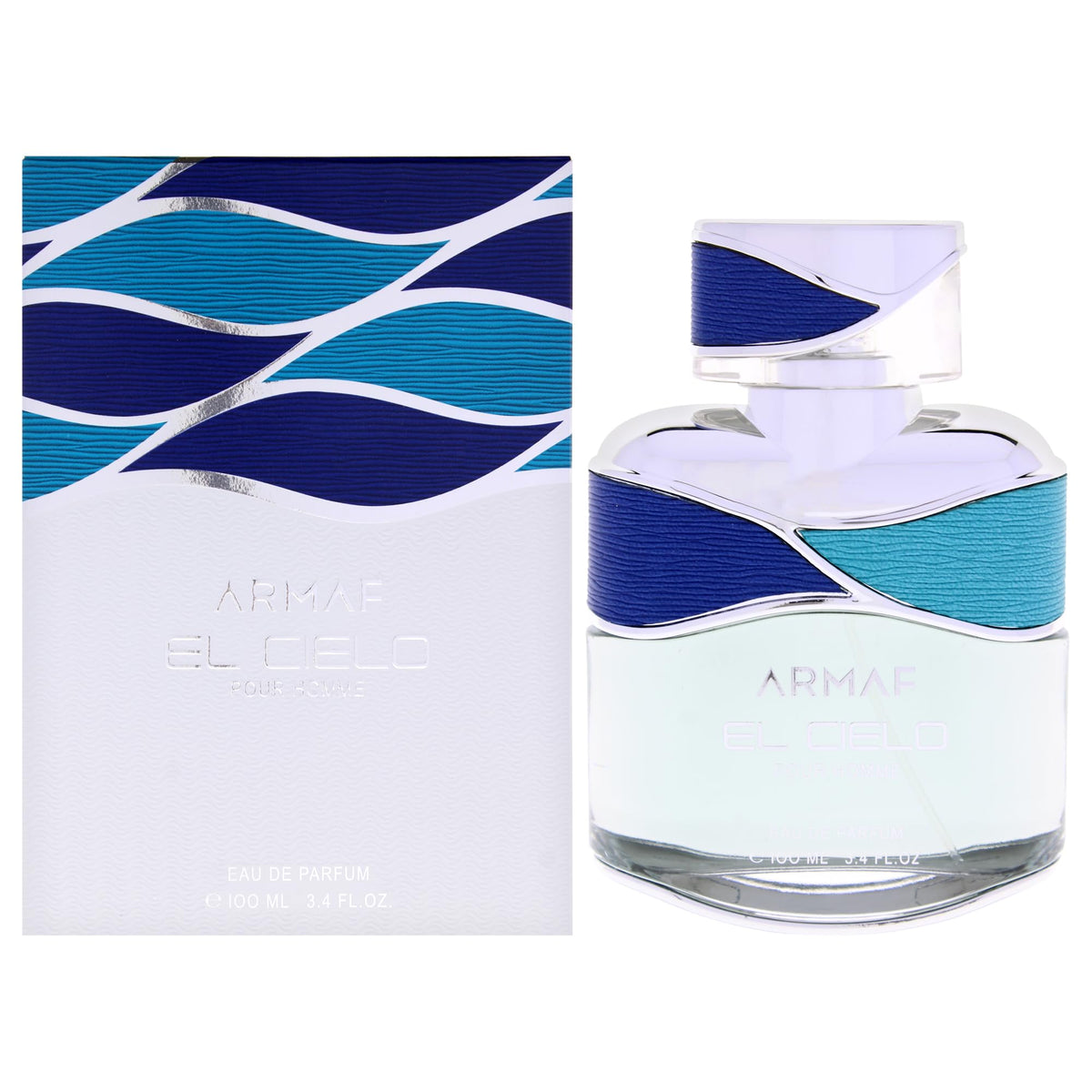 Armaf El Cielo front bottle showing sleek design and clear citrus impression
