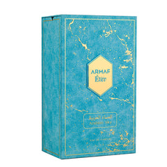 Armaf Eter Arabian Sky bottle side profile highlighting glass shape and evening fragrance appeal