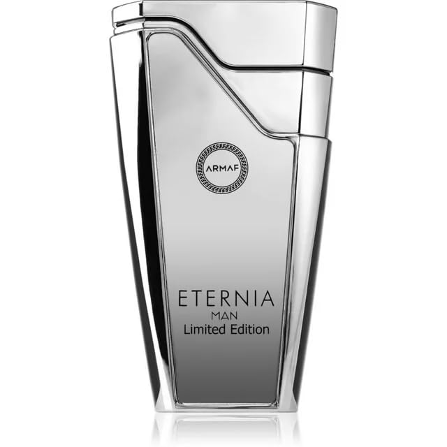 Armaf Eternia front packaging showcasing limited edition bottle and value
