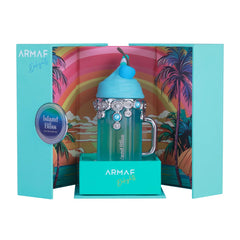 Armaf angled profile of bottle highlighting shape and premium glass finish