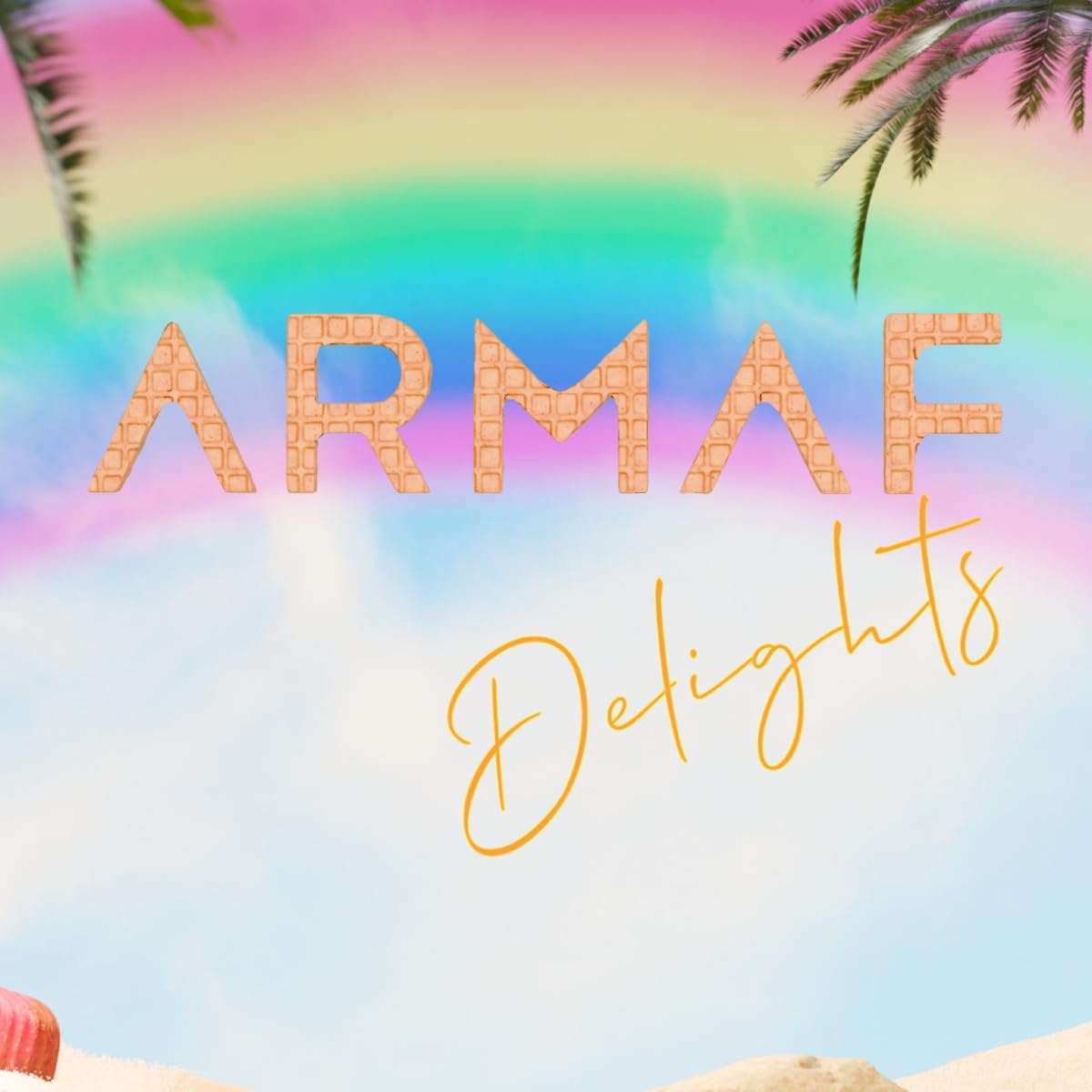 Armaf lifestyle image on beach setting conveying tropical mood and daytime wear