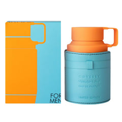 Armaf Odyssey Mandarinsky angled bottle highlighting glass color and premium finish