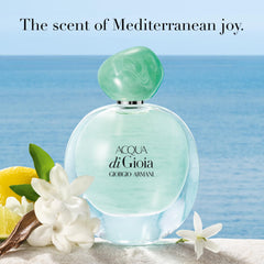 Armani Beauty close-up of glass bottle showing color and clarity for premium look and detail