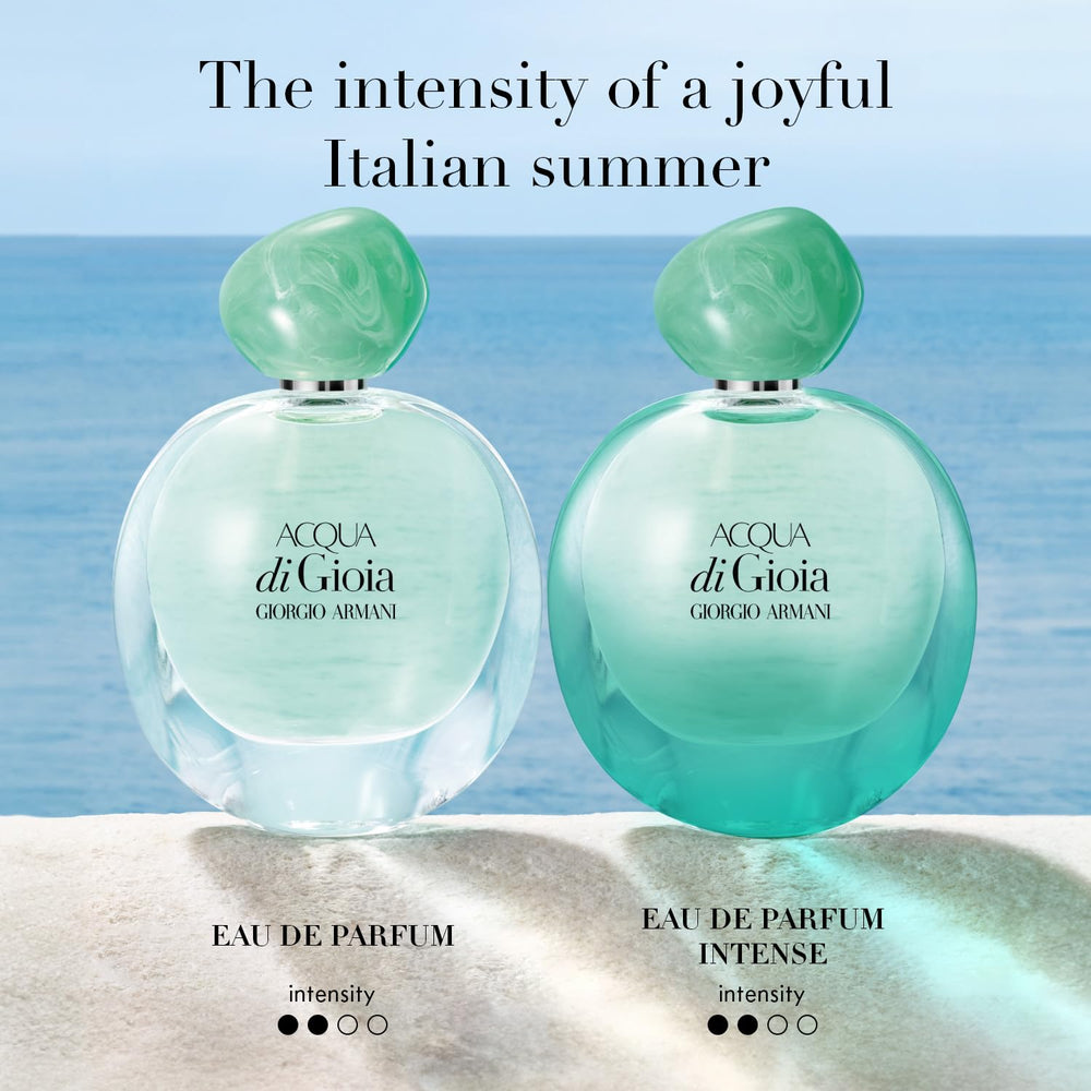 Armani Beauty close-up of label and glass texture indicating authentic premium finish