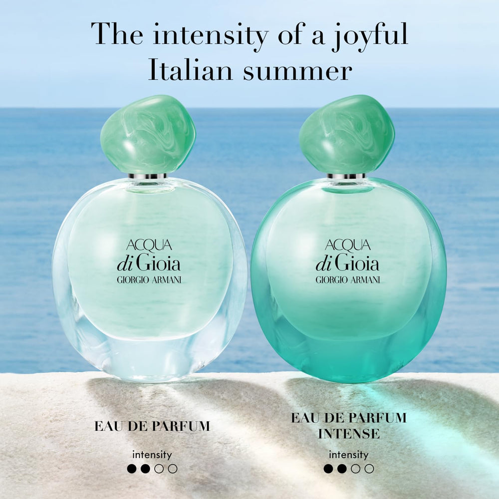 Armani Beauty mood shot with water reflections conveying fresh marine inspiration benefit