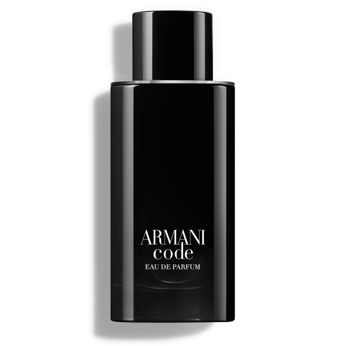 Armani Beauty bottle front view showing elegant design and premium presence