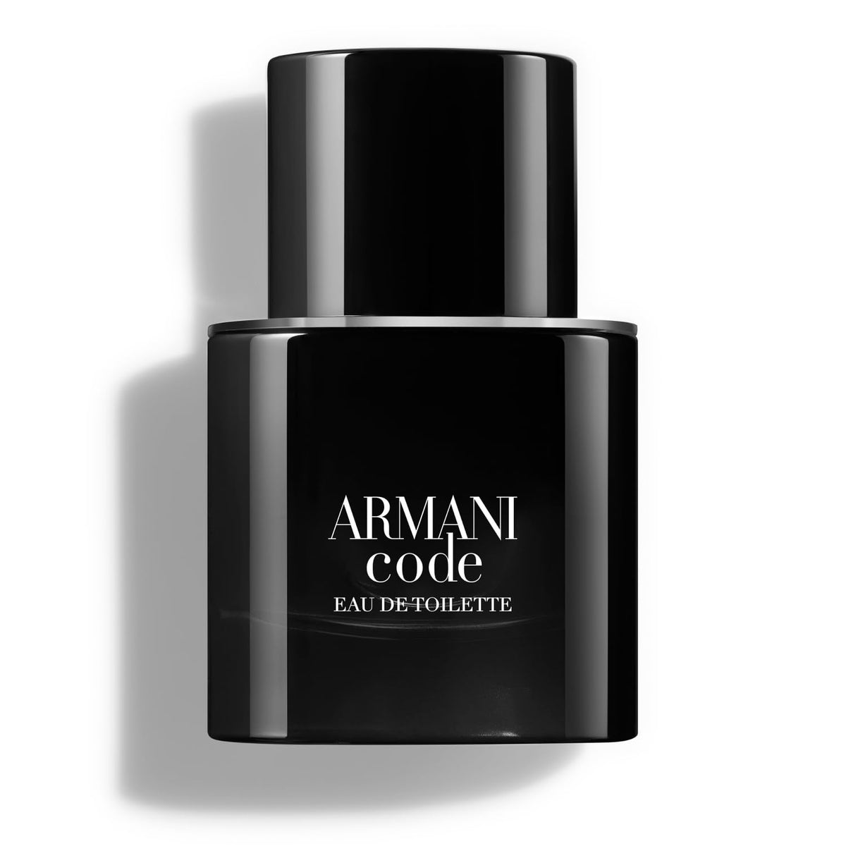 Armani Beauty Code front bottle view showing modern refillable design benefit
