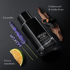 Armani Beauty close-up of bottle detail highlighting textured cap and finish