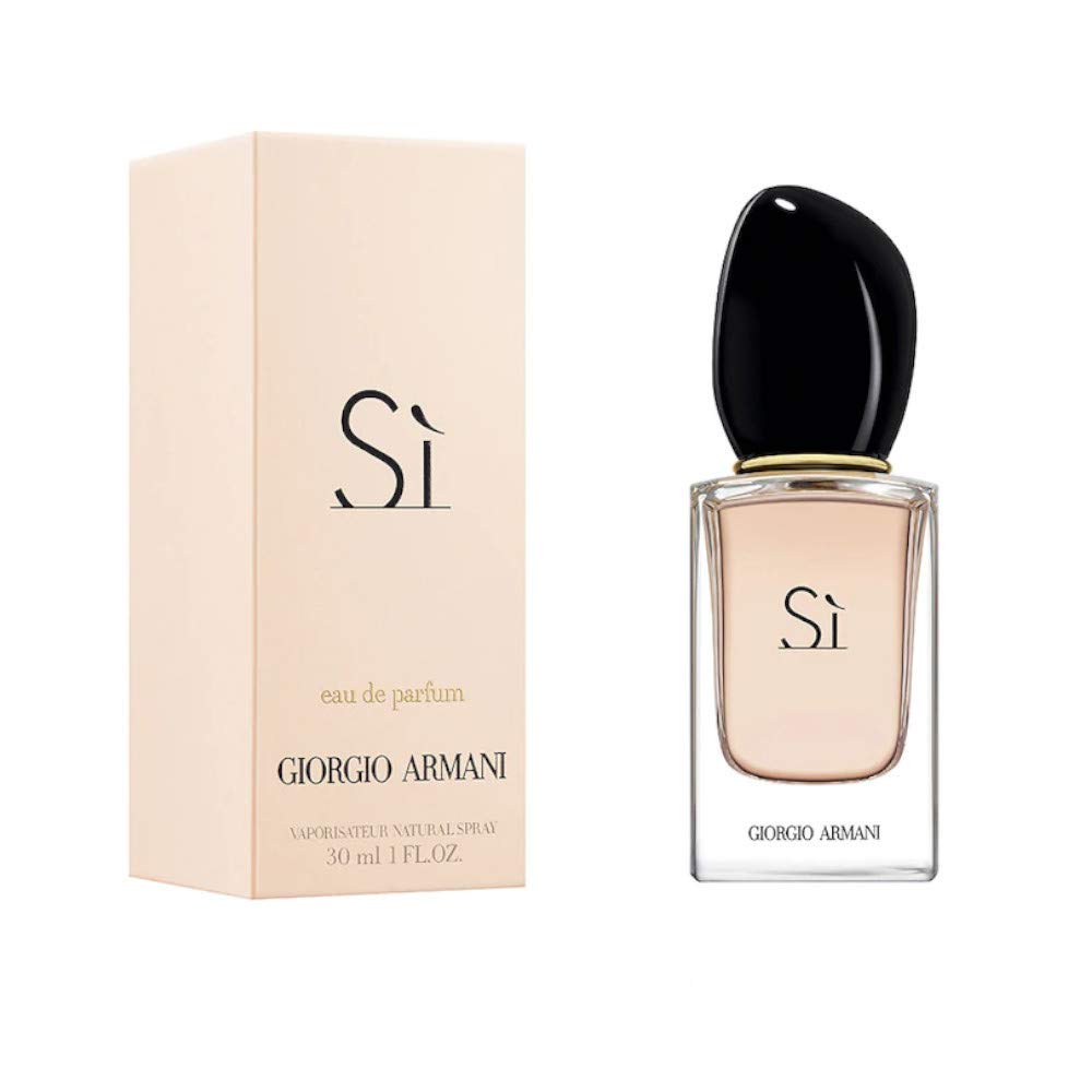 Armani Sì front bottle showing elegant silhouette and everyday luxury