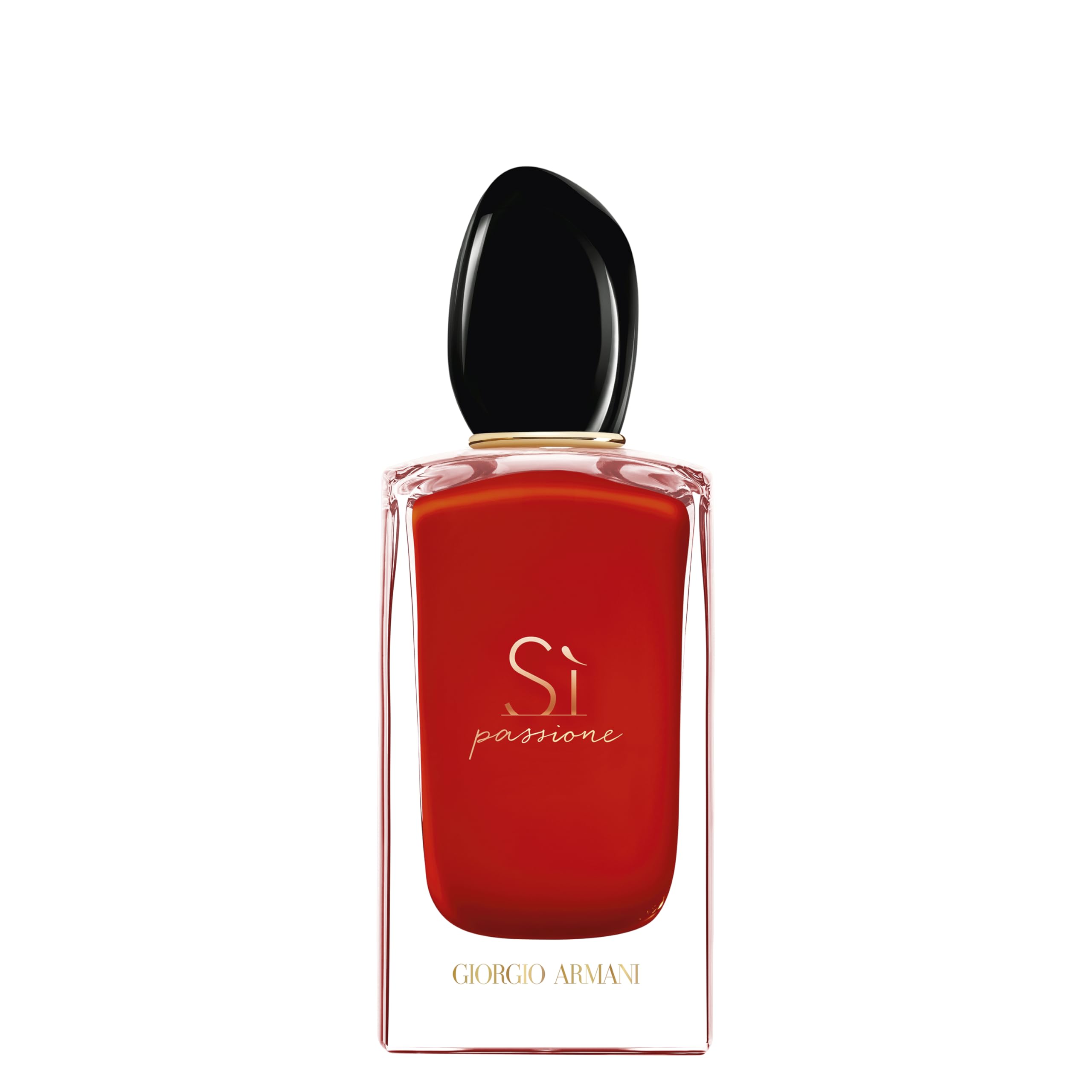 Armani Beauty Si Passione front bottle shows elegant shape and vibrant finish