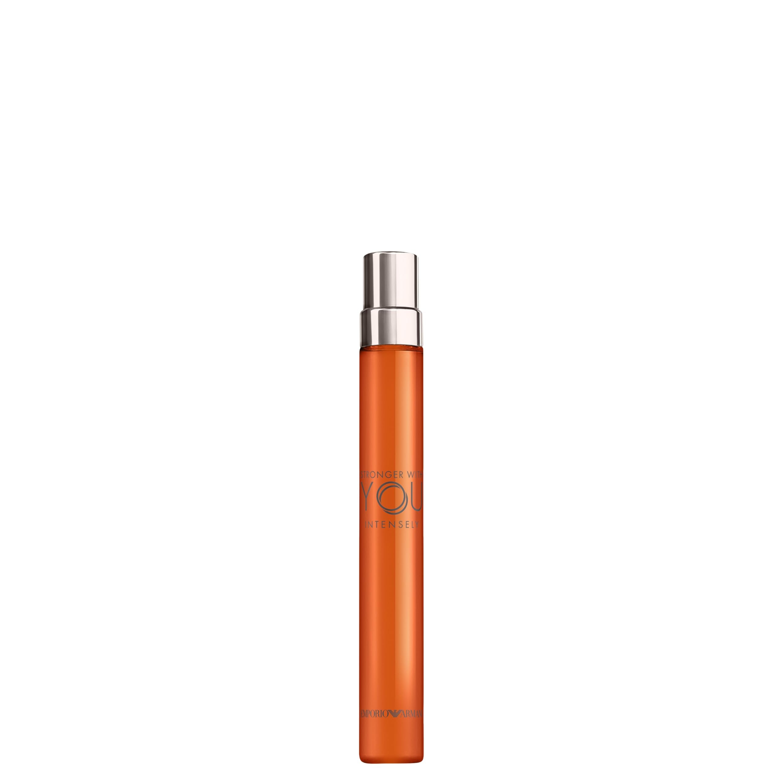 Armani Beauty bottle front view showcasing sleek design and portable benefit