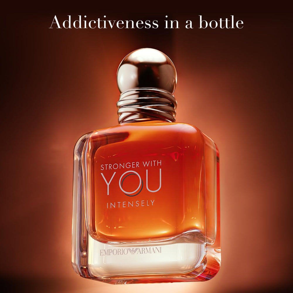Armani Beauty side profile of glass bottle showing sculpted shoulders and style