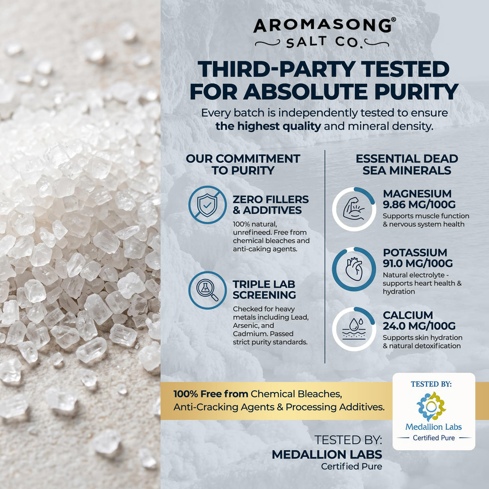 Aromasong bulk 5 lb pack stored on shelf for economical spa-style home use