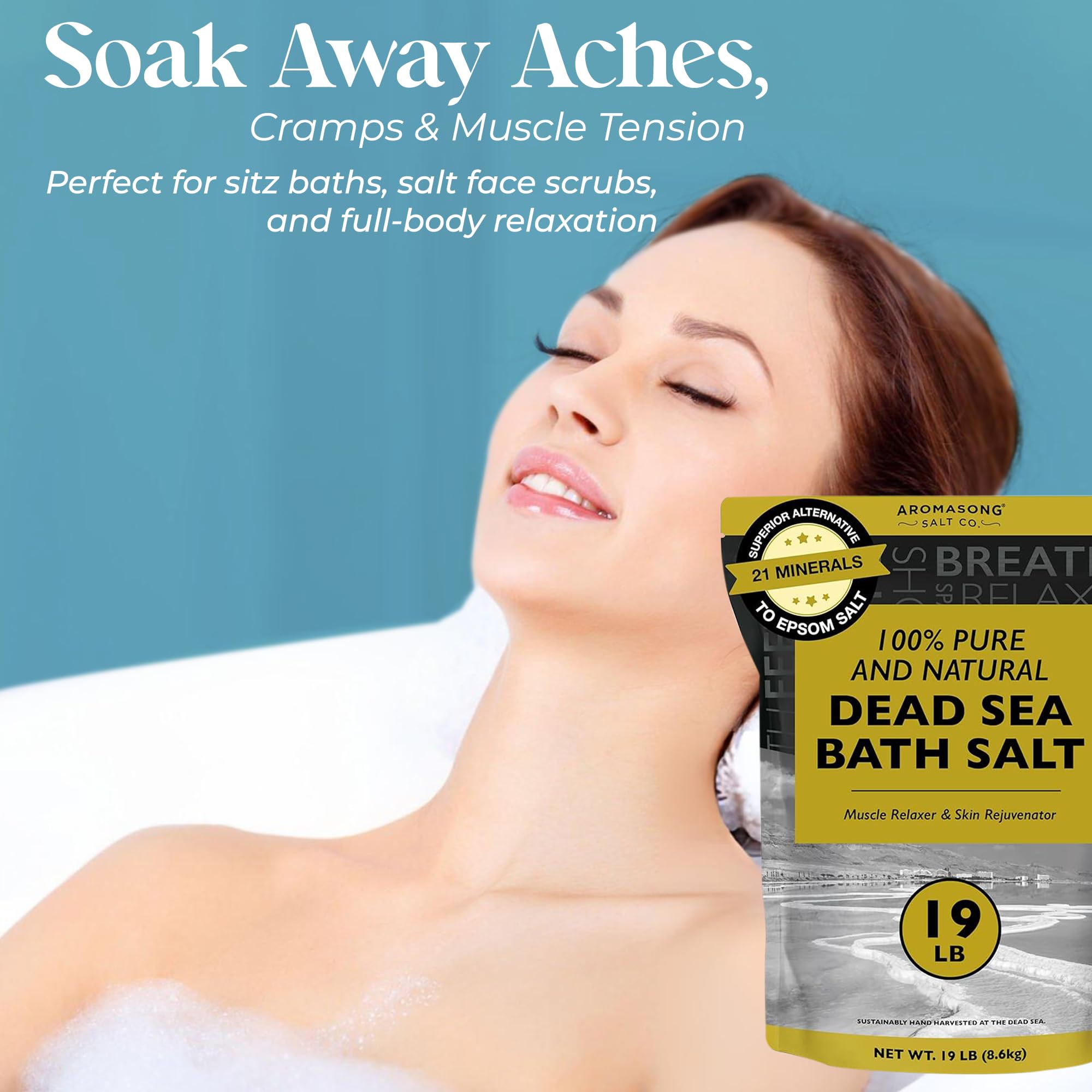 Aromasong coarse-grain texture close-up highlighting natural mineral grains for exfoliation