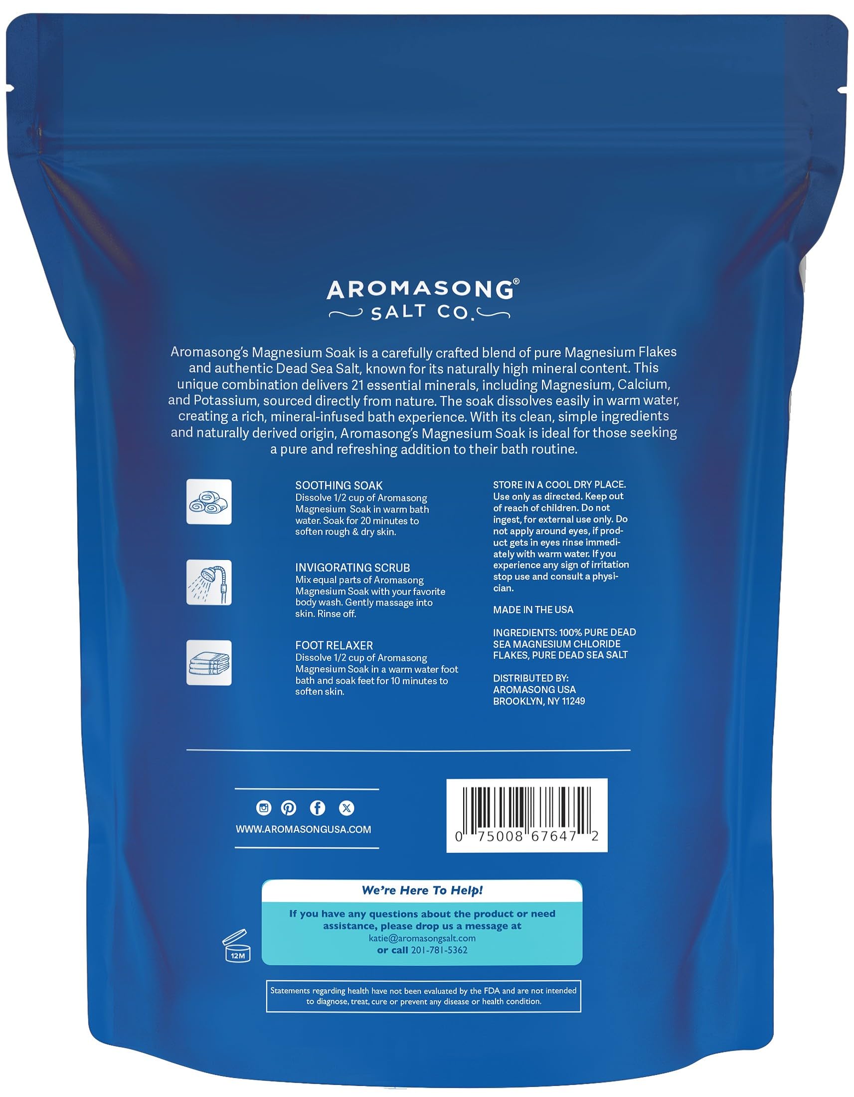 Aromasong held in hand showing 15 lb pack scale and value