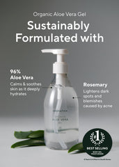 AROMATICA pump dispensing gel illustrating easy, controlled application