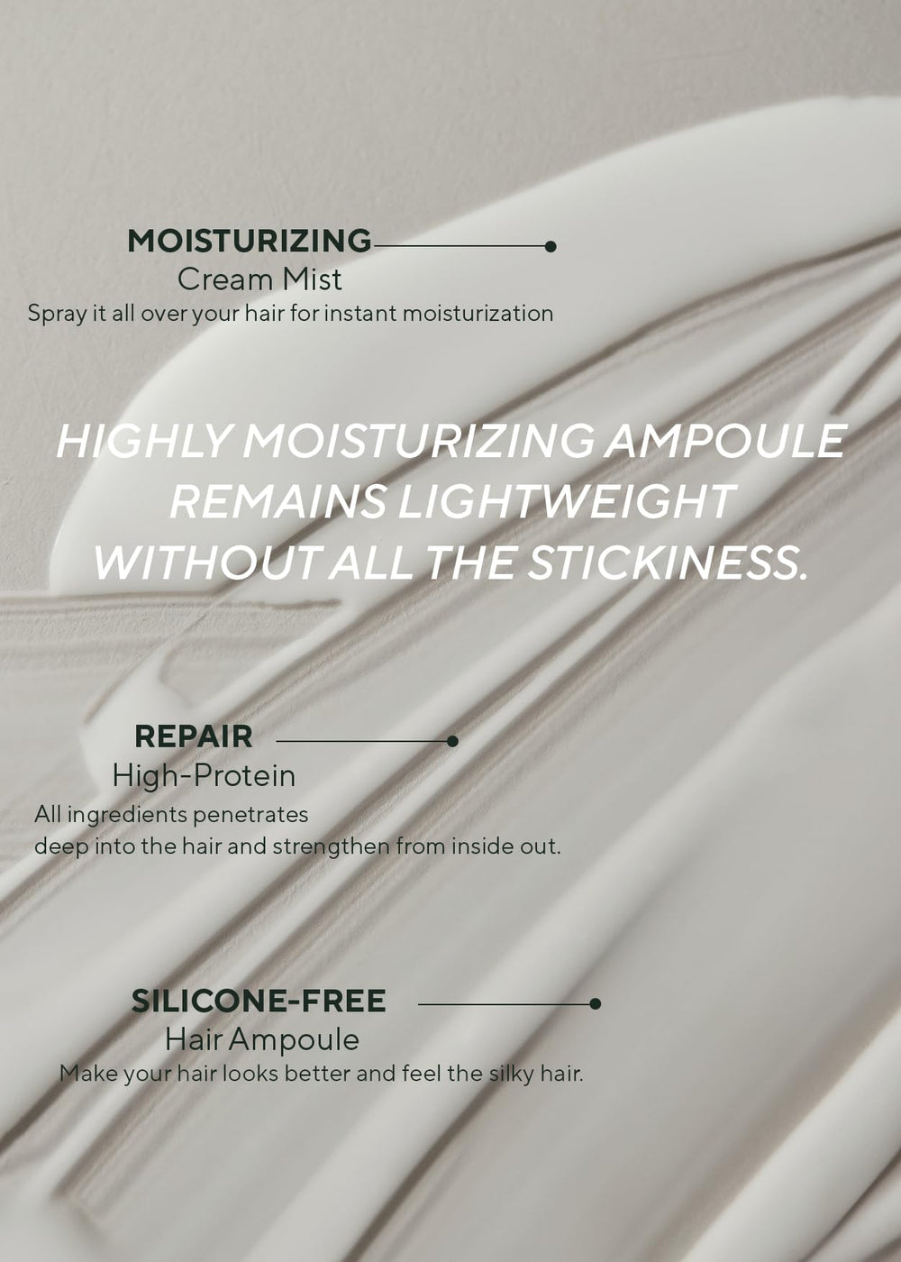 AROMATICA mist texture on hand demonstrating lightweight, non-greasy hydration