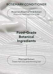 AROMATICA conditioner creamy texture portraying hydration benefit