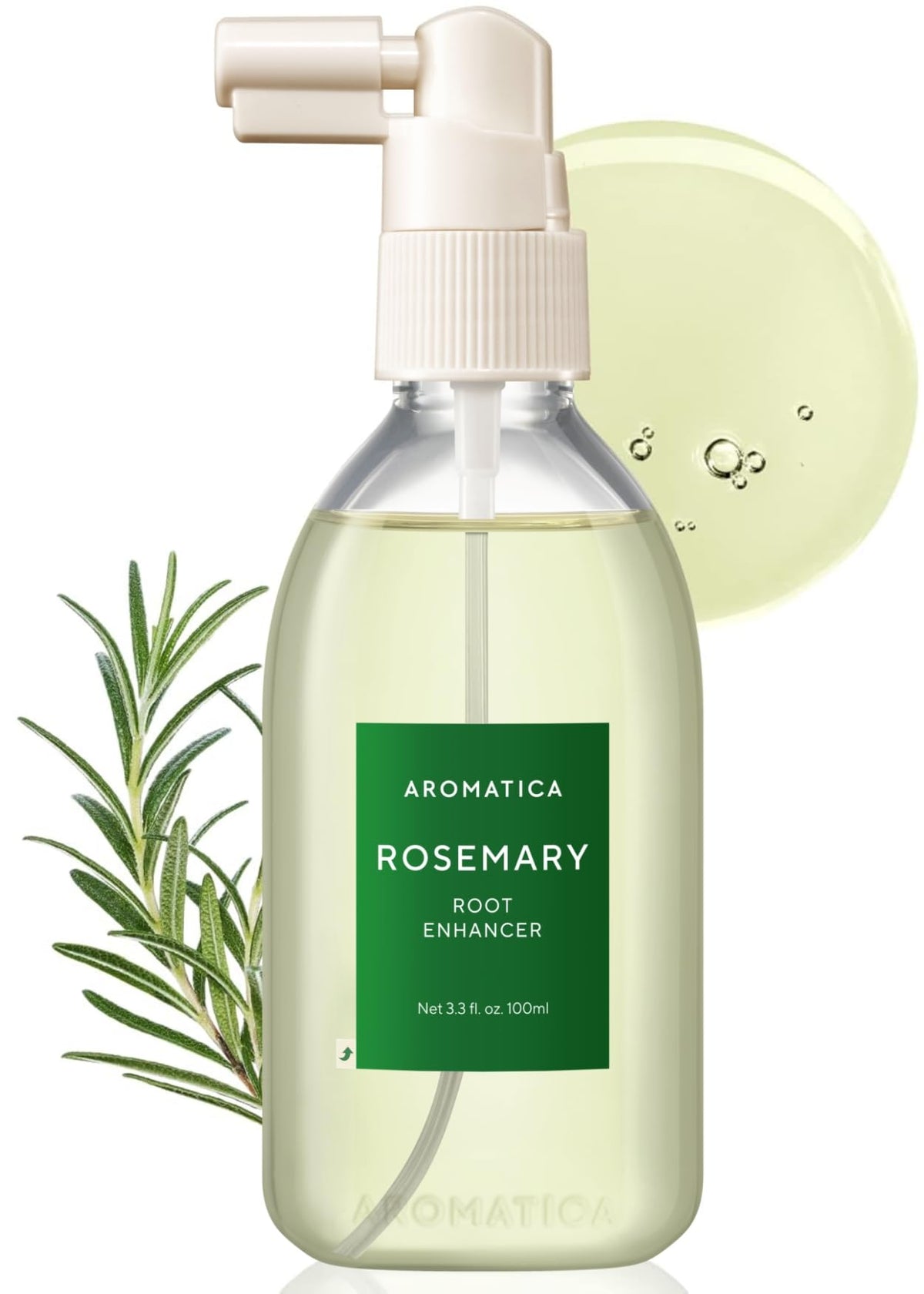 AROMATICA front packaging showing 100ml bottle for clear product identification and trust