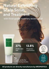 AROMATICA detailed salt granules from Andes lake salt for effective cleansing