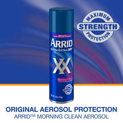 Arrid aerosol cap and nozzle detail for precise, no-mess use benefit
