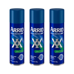 Arrid aerosol front packaging showing brand and scent for quick identification and confidence