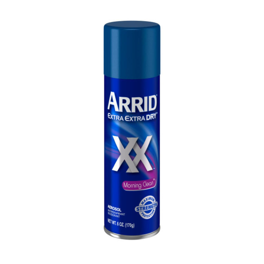 Arrid aerosol spray action demonstrating fast-drying application benefit