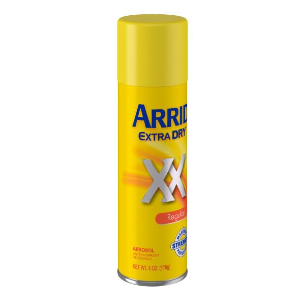 Arrid side label with ingredients and clear usage instructions visible