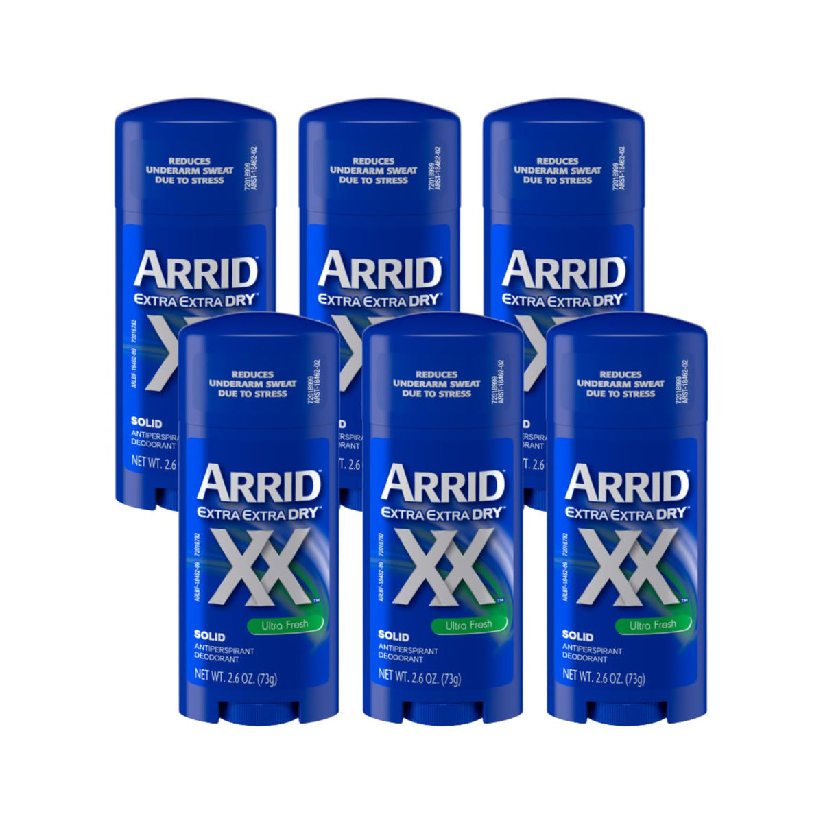 Arrid XX front packaging showing label and size for dependable protection