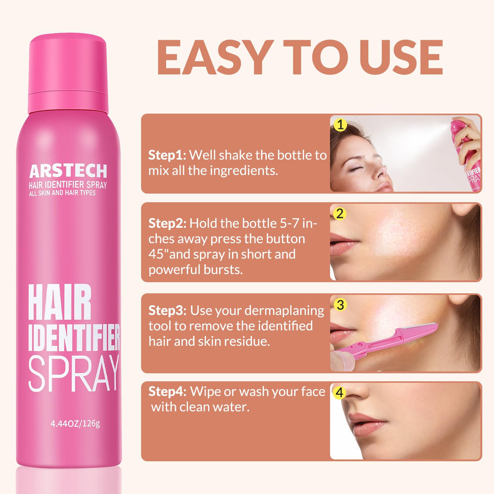 arstech dermaplane tool set displayed with blades for gentle exfoliation and shaping