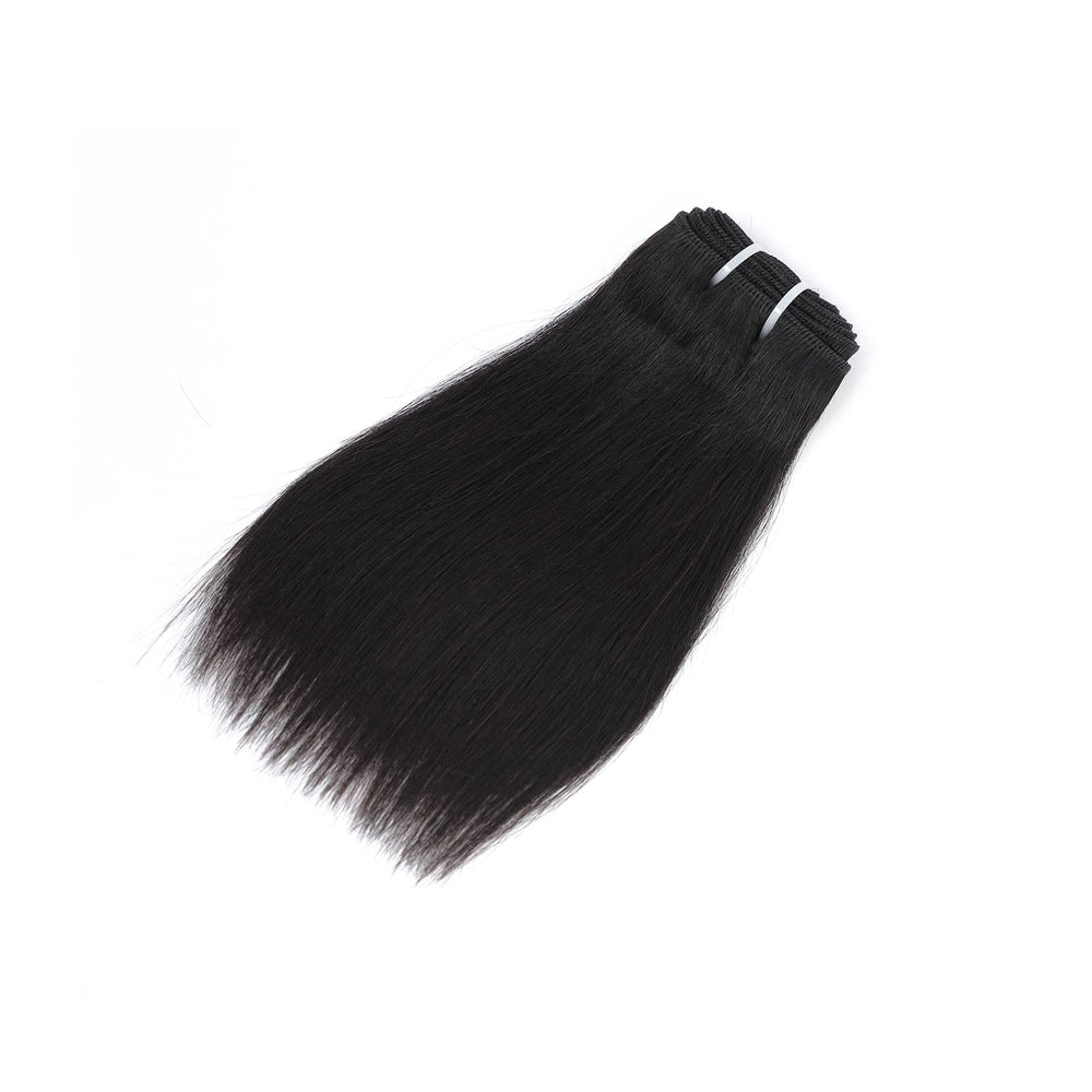 Art Show Hair close-up of double machine weft emphasizing low-shed durability