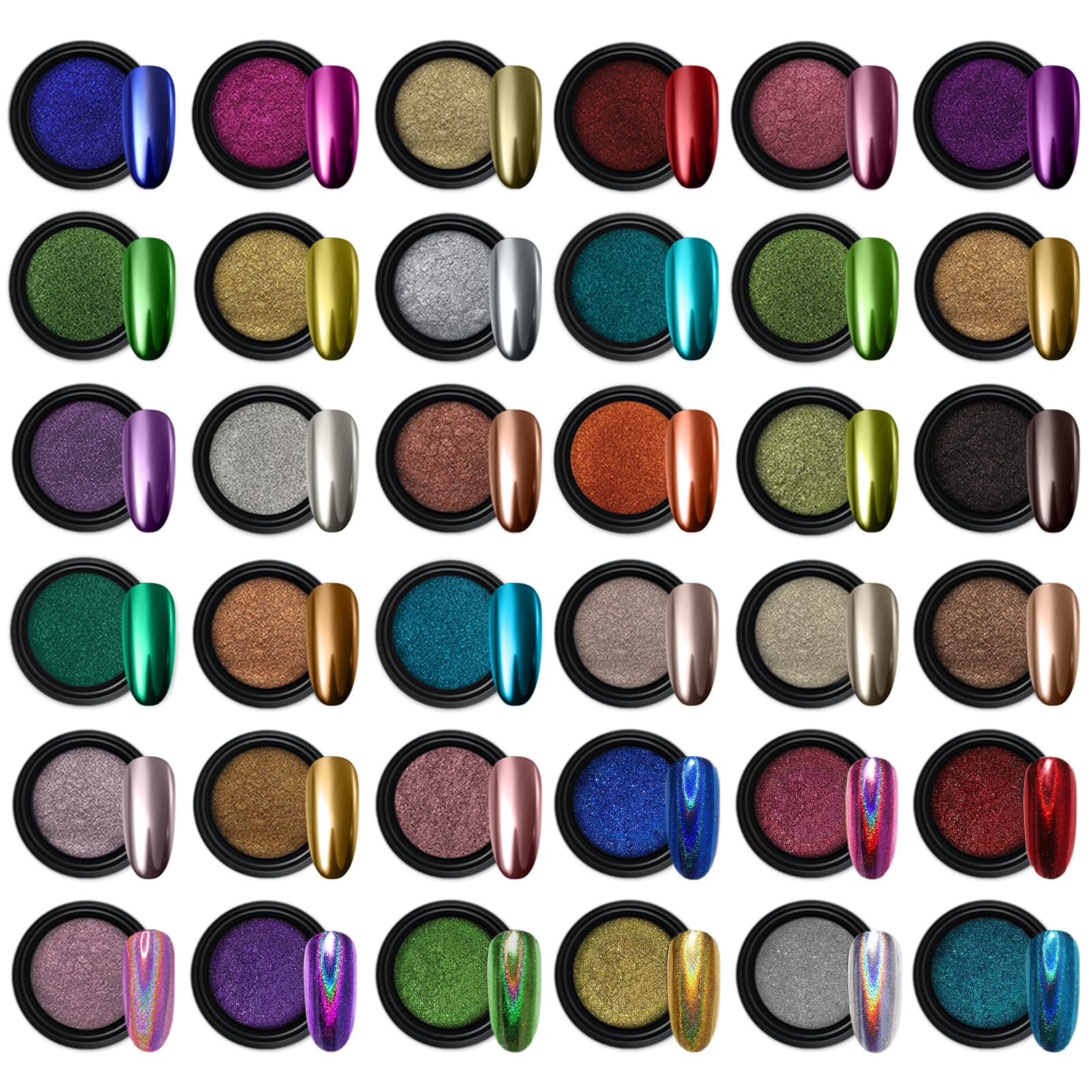 Artdone front packaging showing 36 small jars and color variety for salon-ready sets
