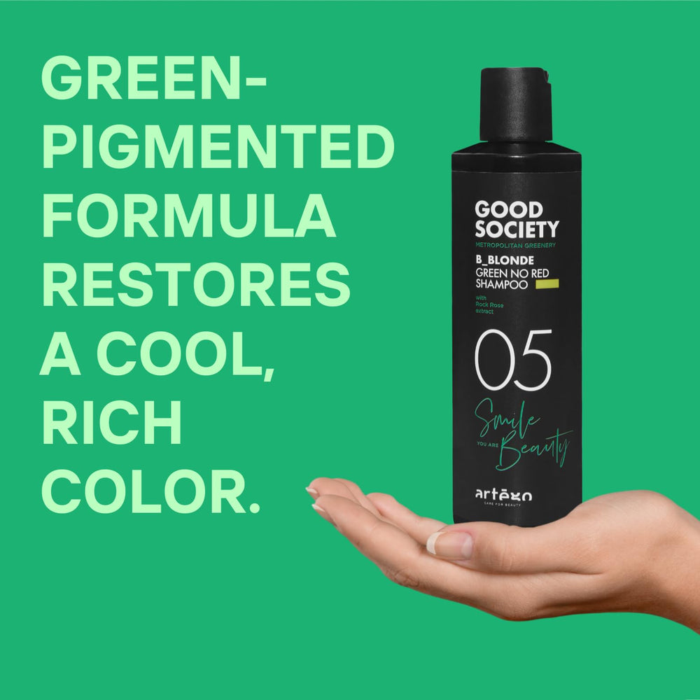 Artego bottle with baobab visual emphasizing botanical protection and shine
