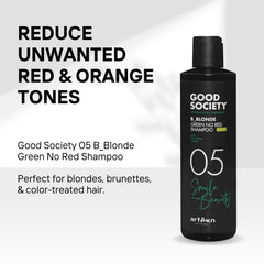 Artego creamy green lather texture demonstrating effective tone-correcting action