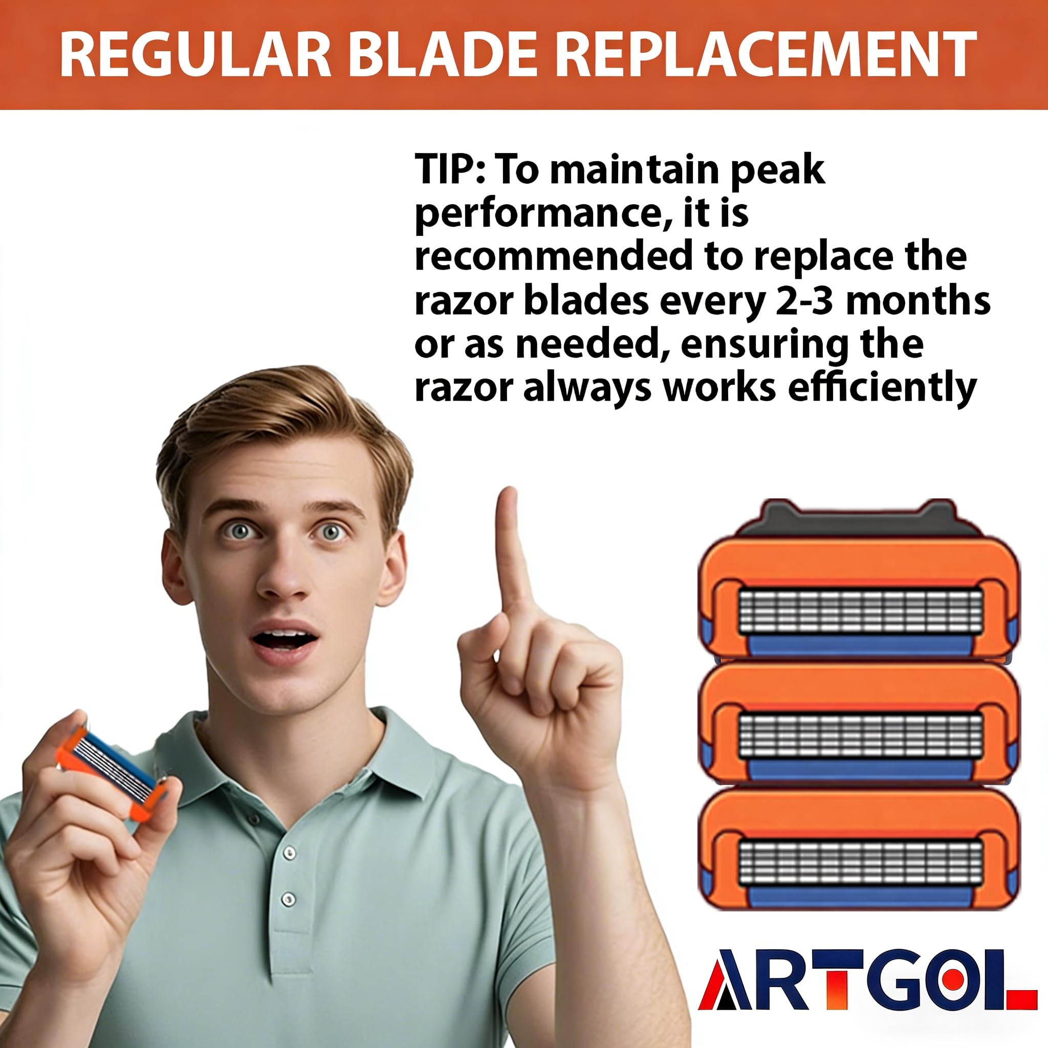 Artgol blades beside a coin showing size and convenient portability