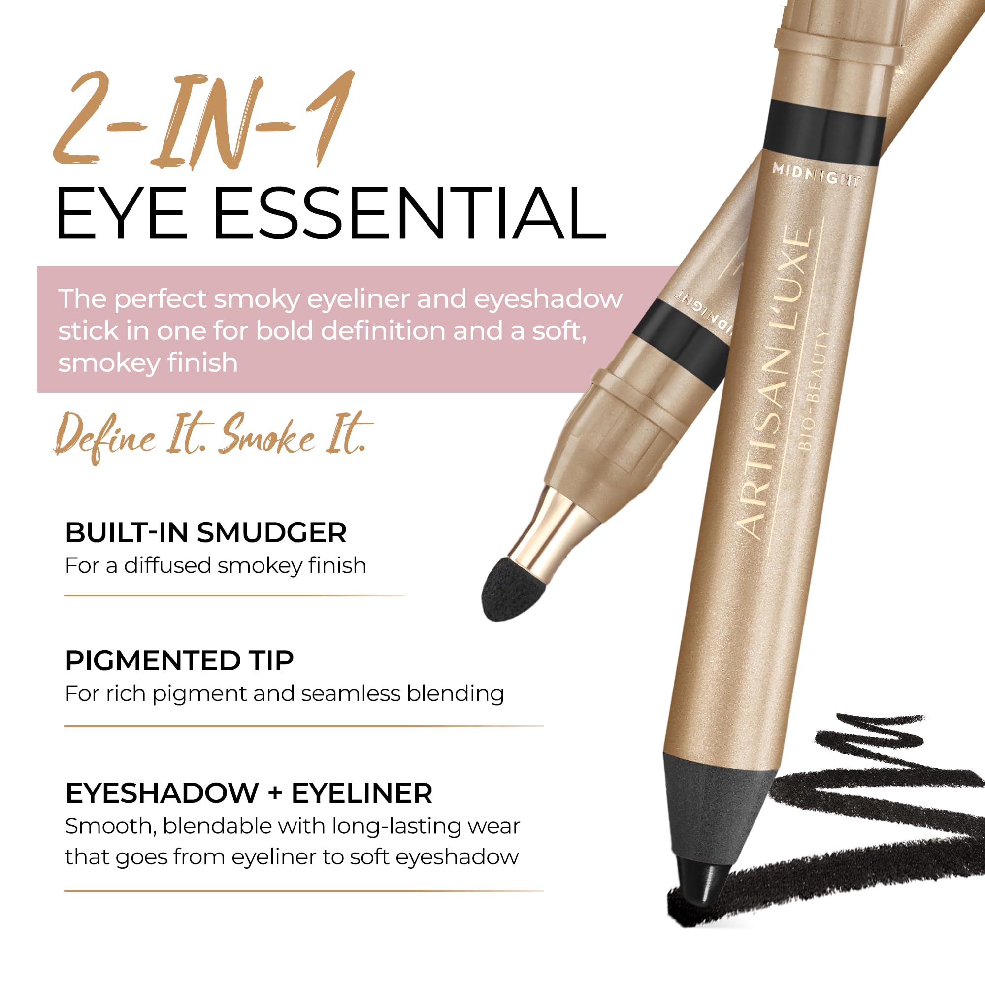 Artisan L'uxe built-in smudger detail demonstrating effortless blending