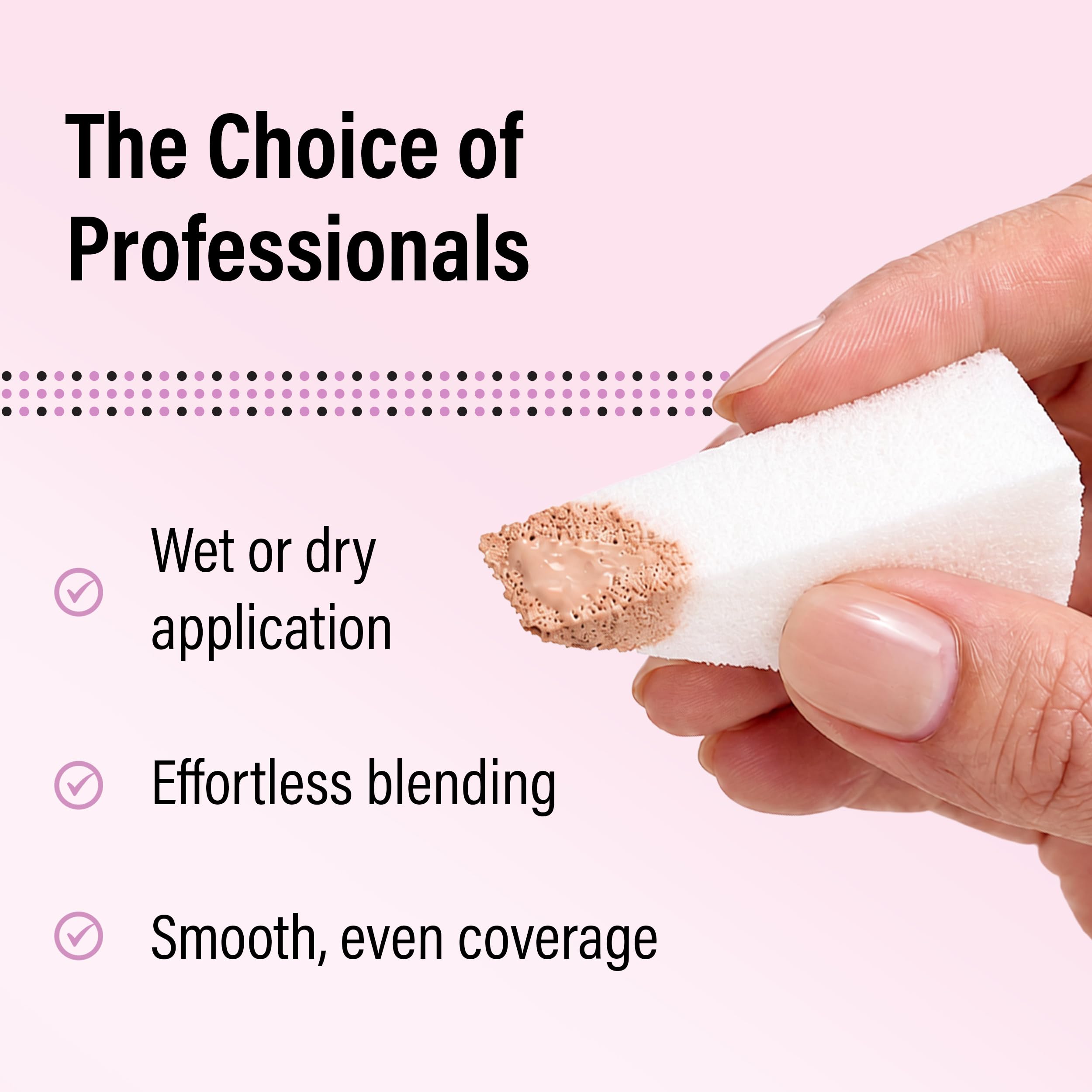 Artist's Choice wedge blending contour for sharp, controlled definition