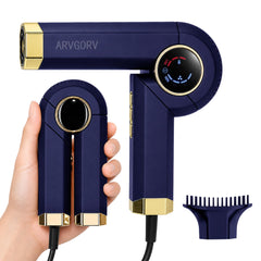 ARVGORV DM001 front view showing compact blue body and controls for efficient styling