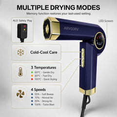 ARVGORV DM001 magnetic nozzle attached for focused styling and quick switching benefit