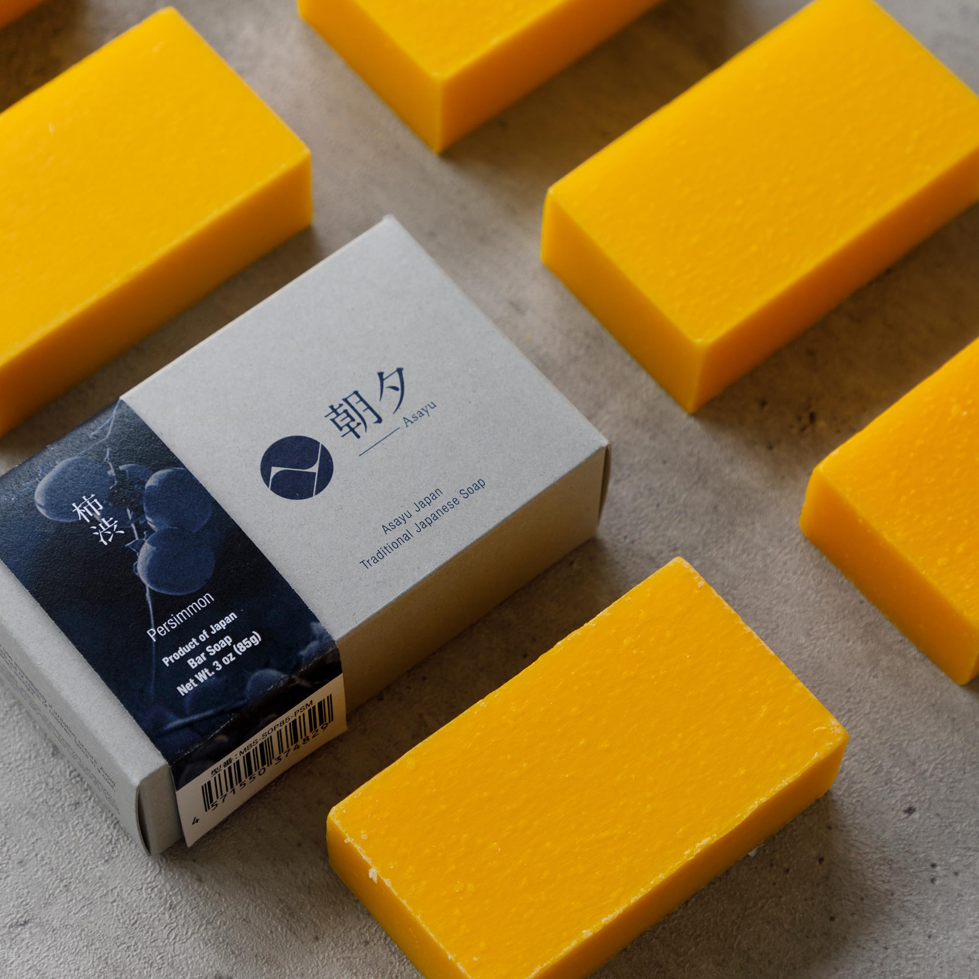 Asayu Japan soap artisanal batch studio shot showing handcrafted quality benefit