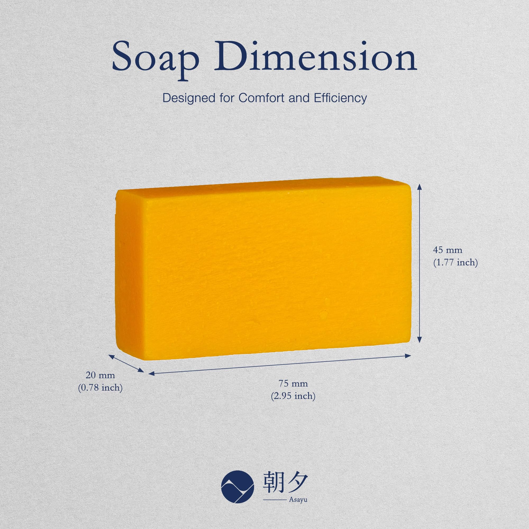 Asayu Japan soap ingredients label showing natural oils and transparency benefit