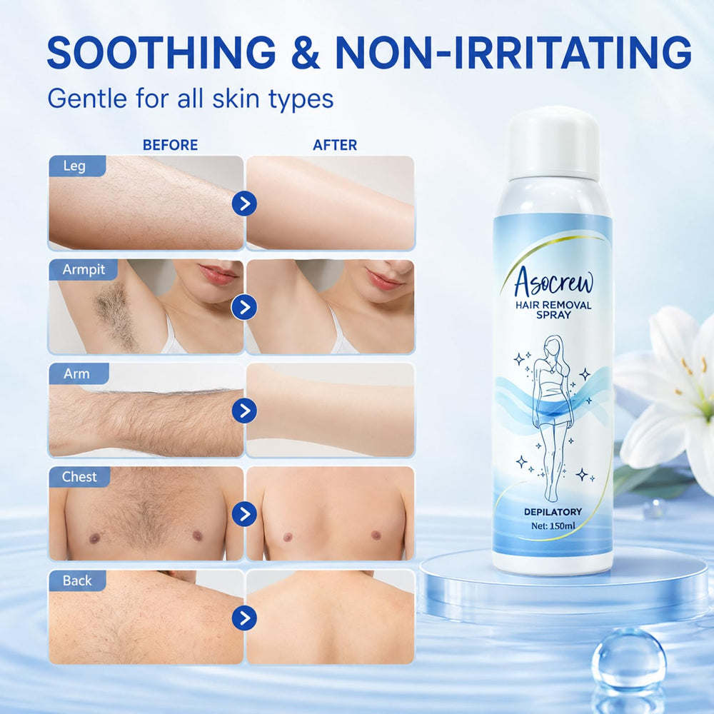 Asocrew foam texture cloud-like mousse ready to spread, gentle hydration benefit