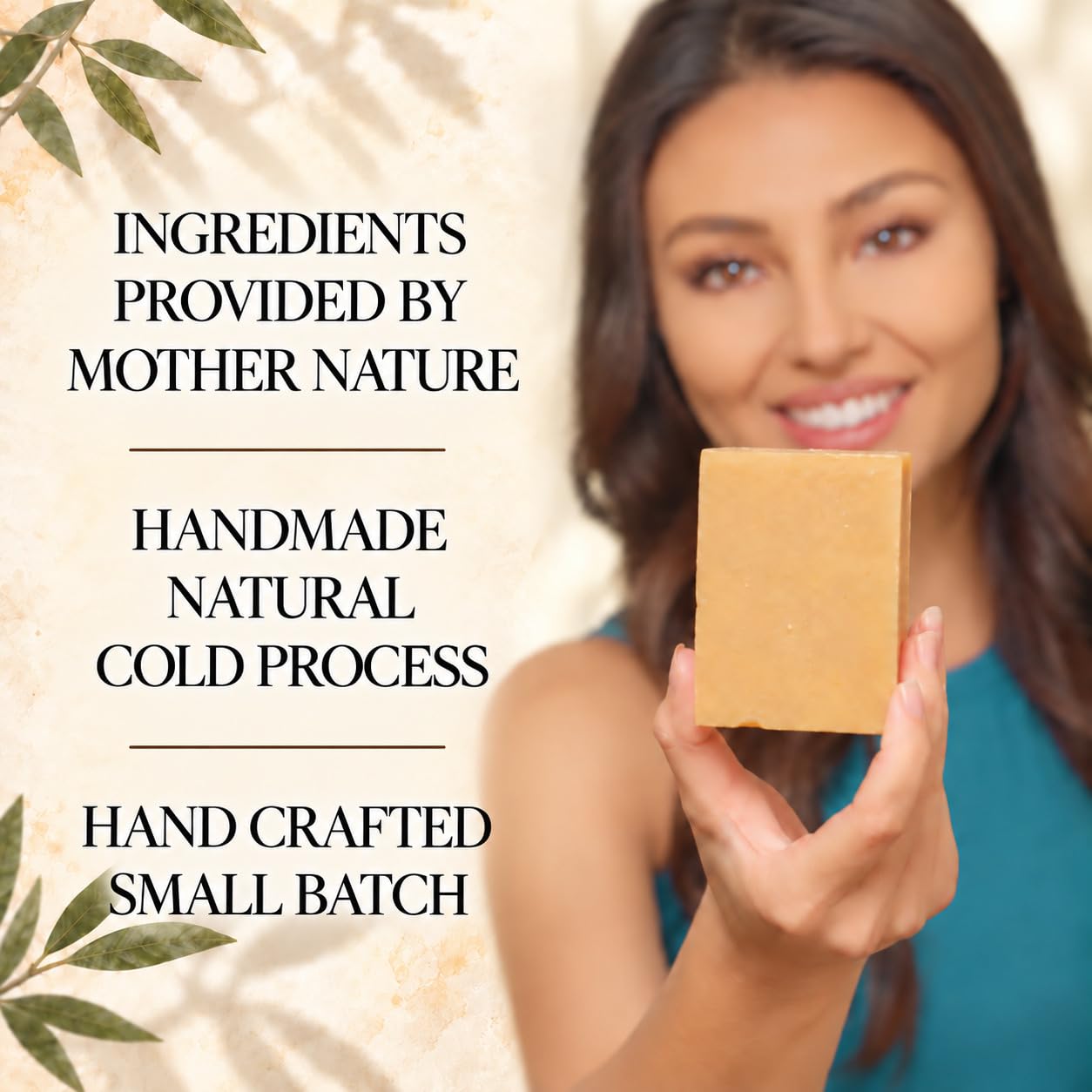 Aspen Kay Naturals soap beside fresh turmeric root emphasizing botanical formulation