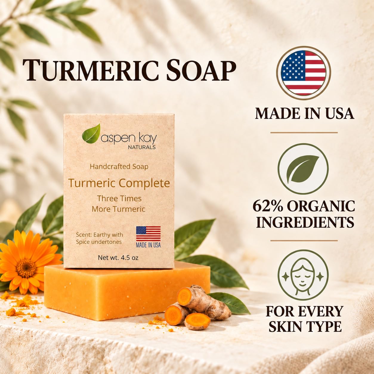 Aspen Kay Naturals close-up of soap texture highlighting creamy lather