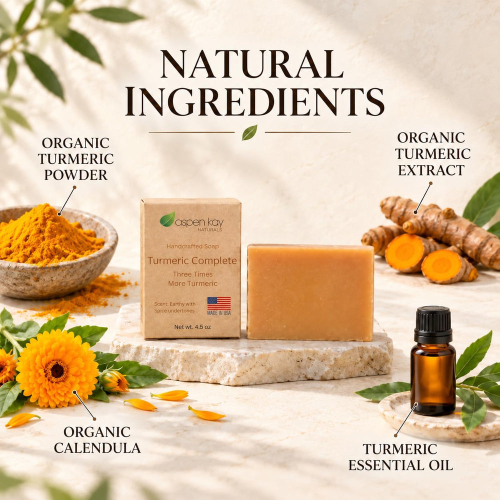 Aspen Kay Naturals soap next to ruler showing 4.5 oz bar size for accurate scale