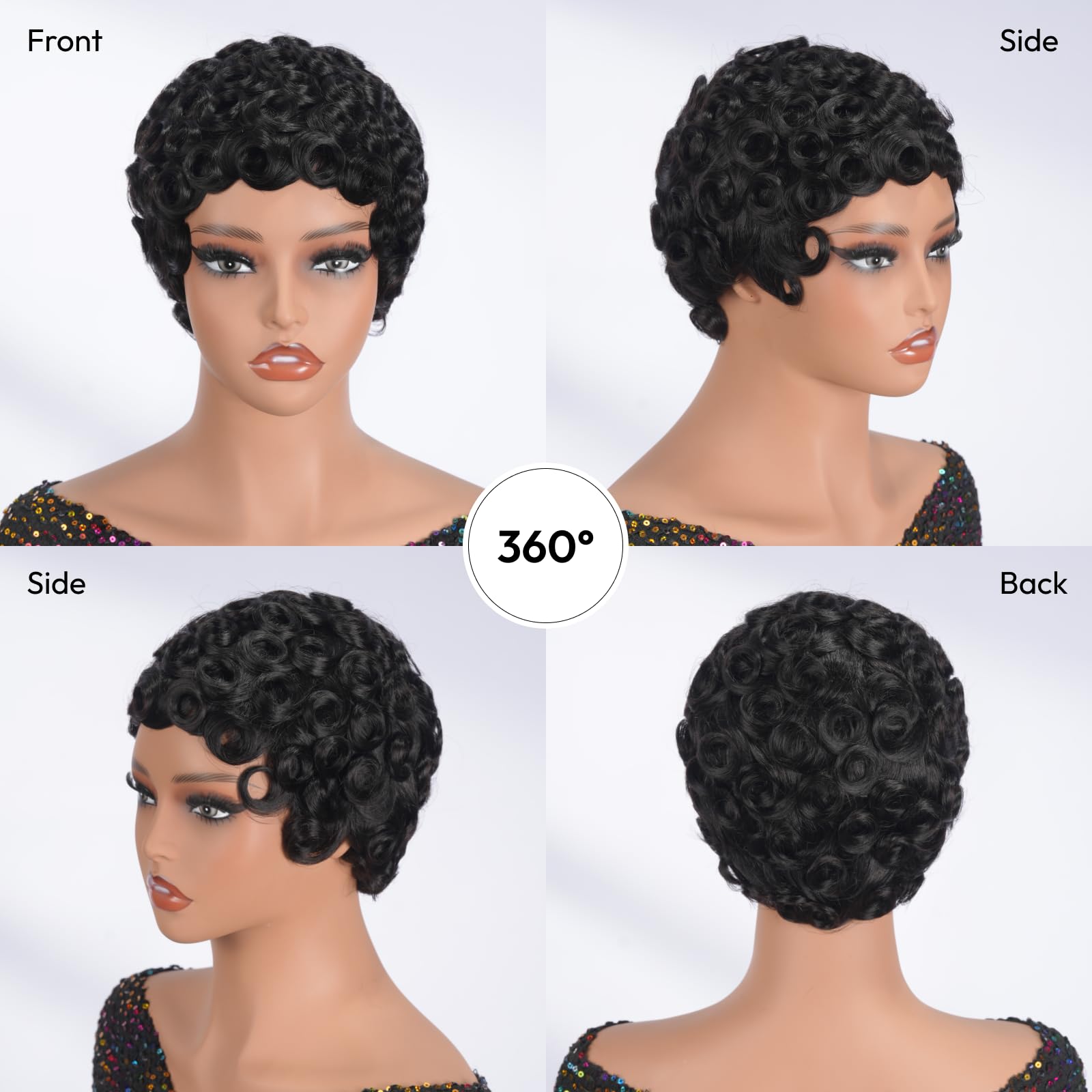 Asteria on mannequin showing 6-inch scale for accurate size and styling expectations